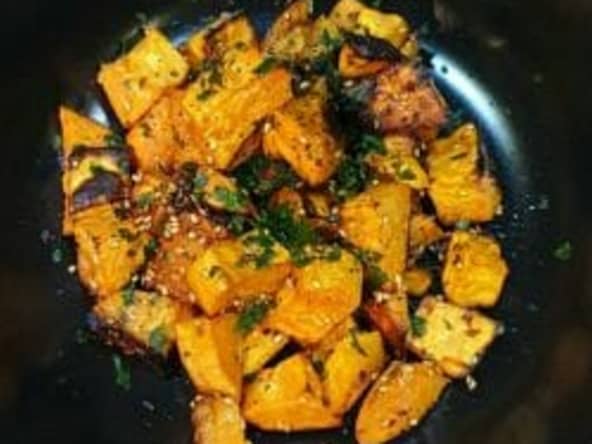 Recette asiatique de patates douces rôties au four