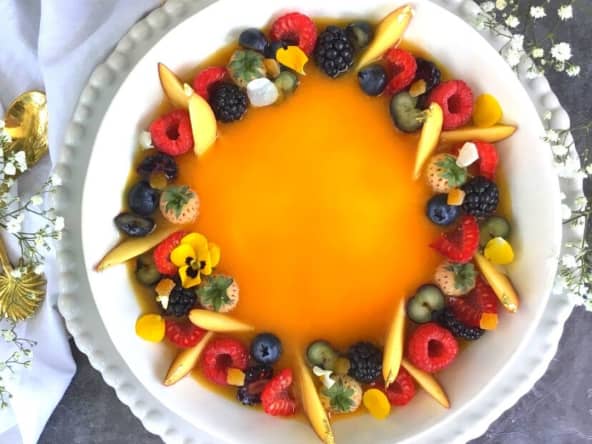 Muhallabeya au caramel de nectarine - Greg Malouf 