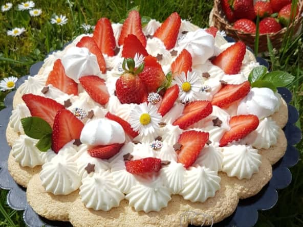 Tarte printanière aux fraises