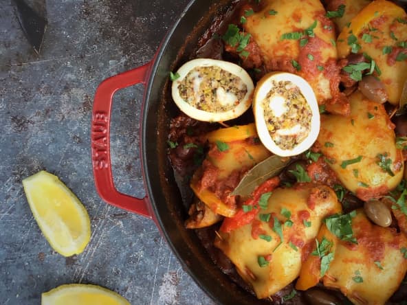 Calamars farcis à la marocaine