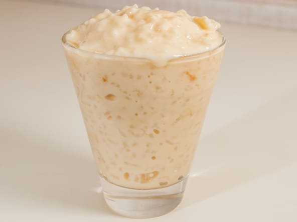 Lait au riz à la cannelle