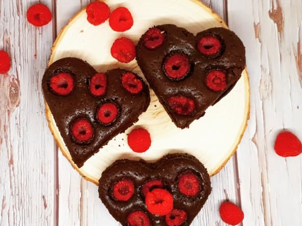 Brownies aux framboises
