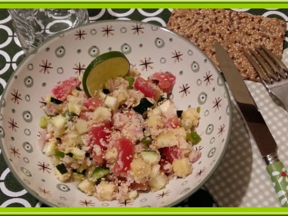 Salade de légumes croquants