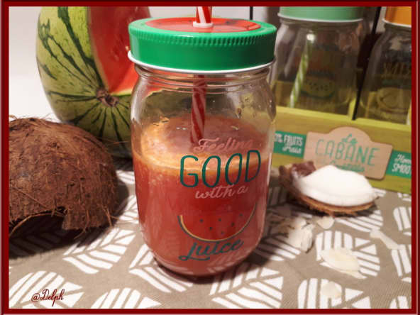 Jus de pastèque et coco