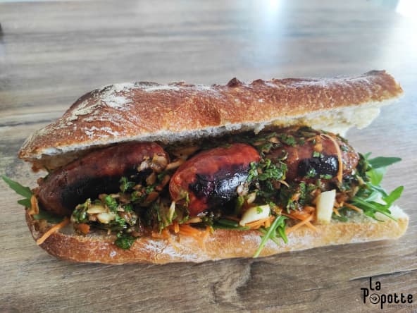 Choripán (sandwich argentin au chorizo)