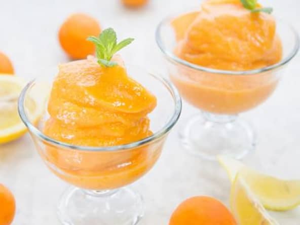 Sorbet abricot sans sorbetière maison