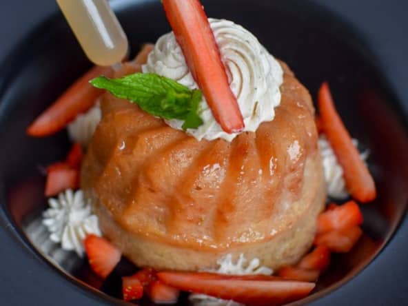 Baba carrément fraise ~ Crème diplomate