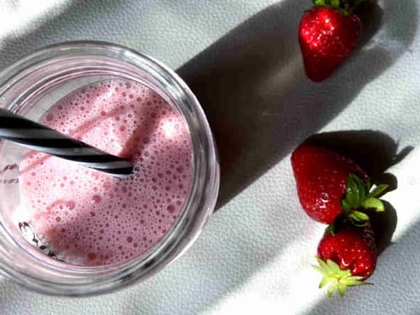 Smoothie aux Fraises Healthy