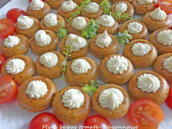 Mini babas tomate-mayonnaise