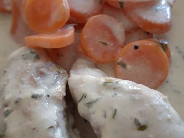 Filets de lapin à l'estragon et à la moutarde