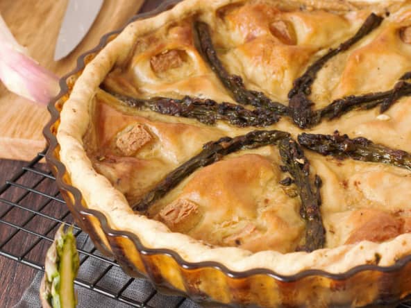 Quiche à l’asperge vegan