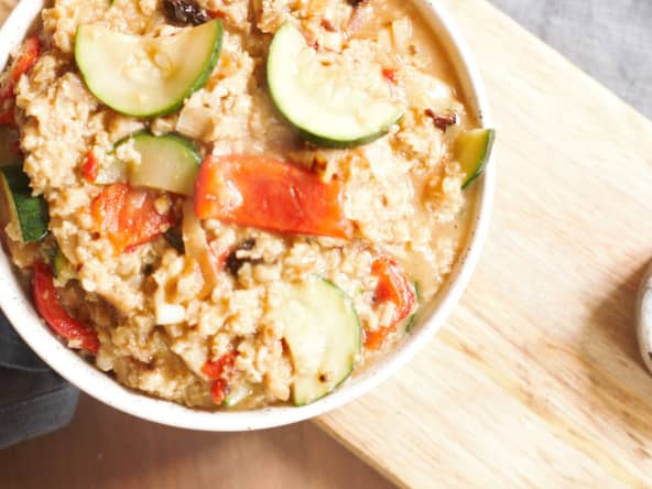 Porridge salé: repas facile, rapide et économique -