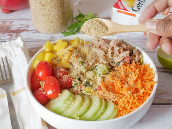 Poke bowl thon mangue passion