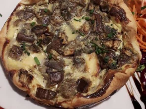 Quiche aubergines