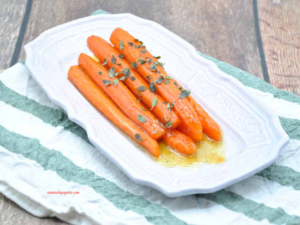 Carottes glacées au miel