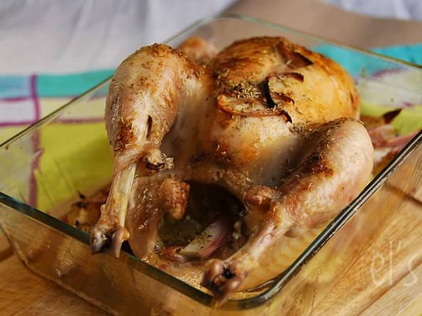 Poulet rôti au citron