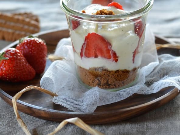 Tiramisu fraise et spéculoos