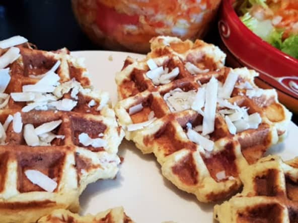 Gaufres salées (sans gluten, keto, ig bas/low carb)