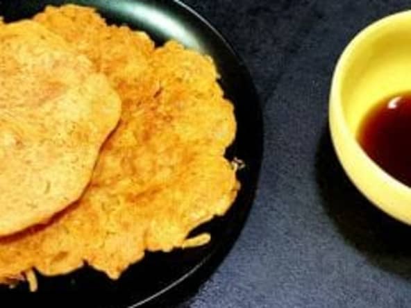 Recette de Kimchi-jeon (pancake ou galette de kimchi). Au chou fermenté