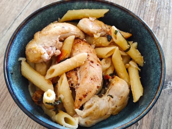 Pastasotto aux aiguillettes de poulet au citron : des pâtes comme un risotto
