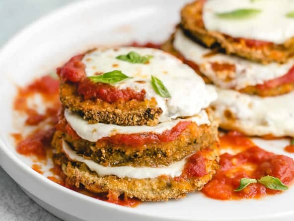 Aubergines au four à la mozzarella