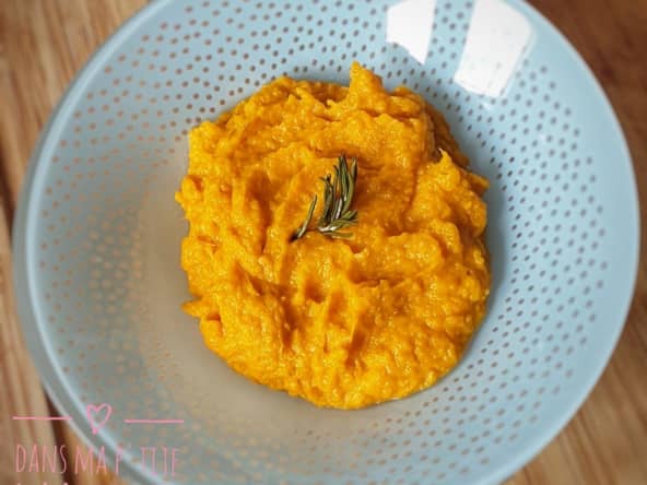 Purée de carottes et patates douces au cumin