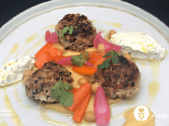 Kefta, boulettes d’agneaux aux épices et ses accompagnements