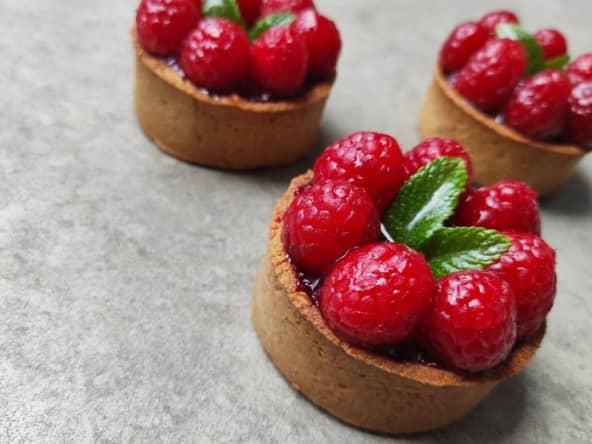 Tartelettes rose-framboise