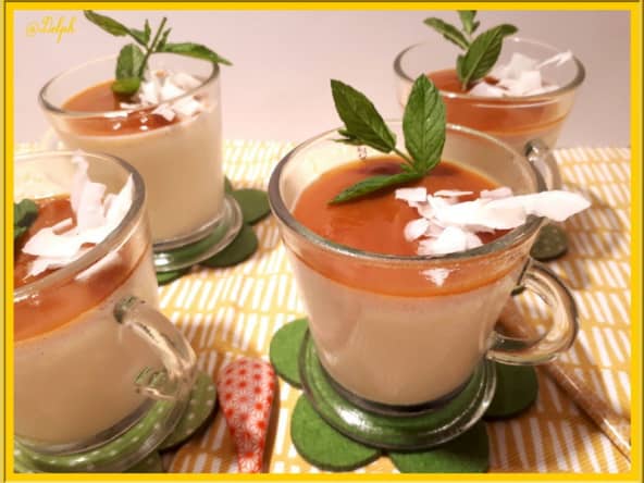 Panna cotta et coulis d’abricot
