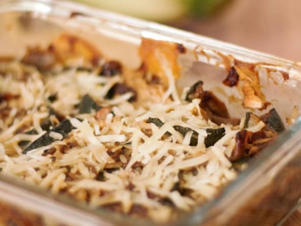 Gratin de courgette vegan sans gluten