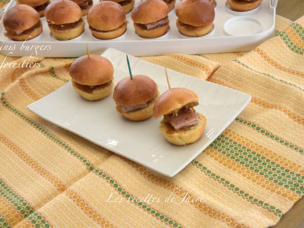 minis burgers au pâté forestier