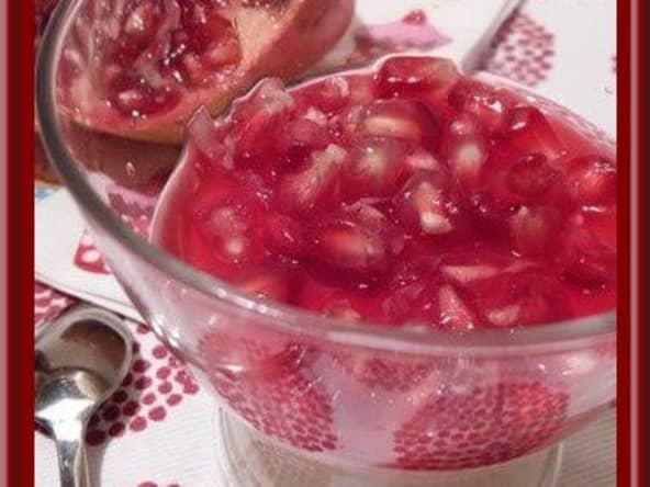 Panna cotta à la coco et grenade