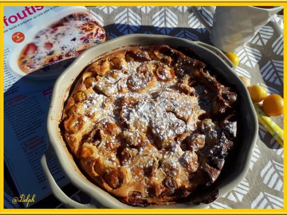 Clafoutis aux mirabelles et vanille