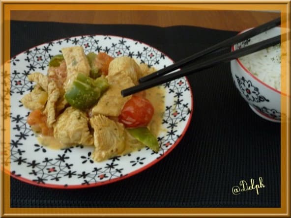 Émincés de poulet au curry