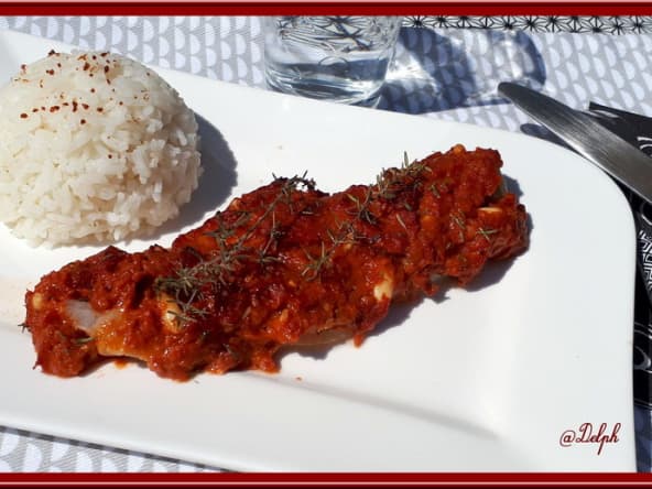 Filet de colin au pesto rosso