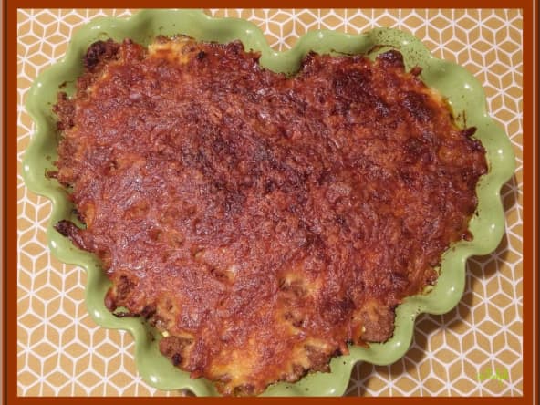 Gratin de courgettes au bœuf