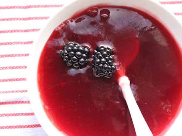 Kisiel aux mûres de la cuisine polonaise