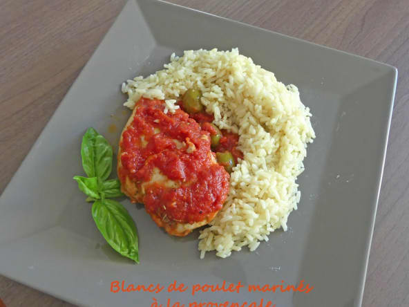 Blancs de poulet marinés à la provençale