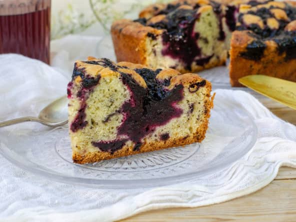 Gâteau aux myrtilles sauvages