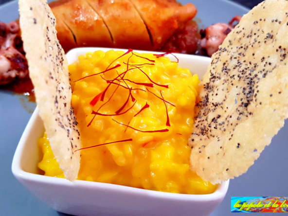 Risotto au safran bien onctueux