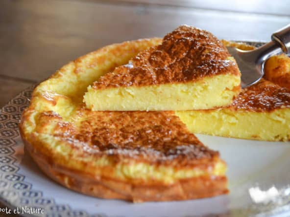 Tarte au fromage frais de chèvre