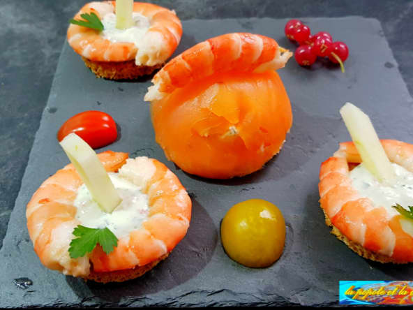 Dôme de truite fumée, une entrée fraîche et légère