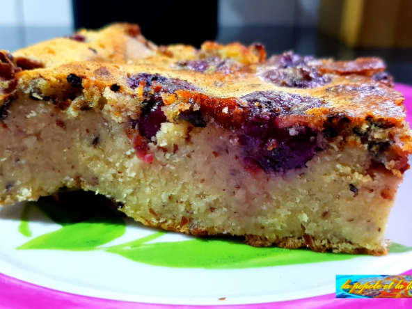 Clafoutis aux cerises et pistaches