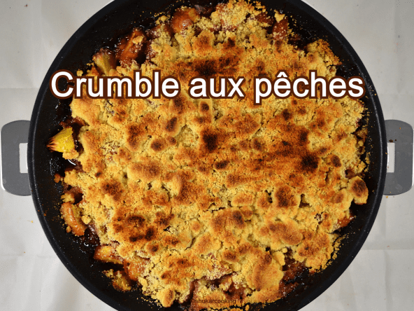 Crumble aux pêches