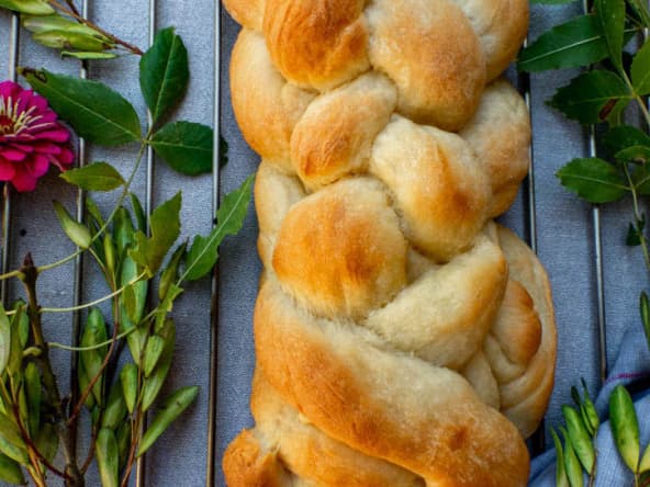 Challah vegan légère et moelleuse