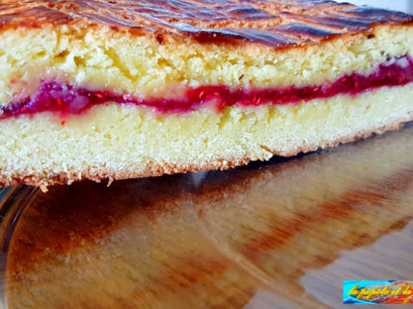 Gâteau breton à la framboise