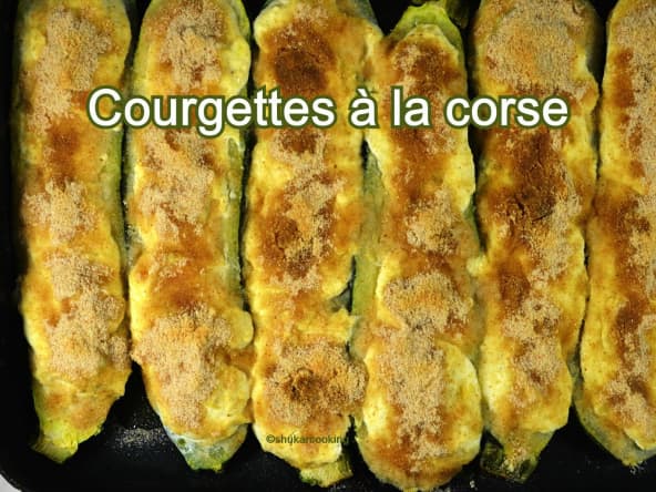 Courgettes à  la corse