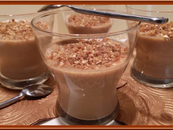 Panna cotta au praliné allégée