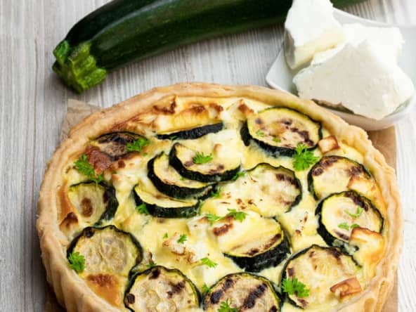 Mini-quiches aux courgettes et aubergines