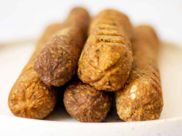 Saucisses vegan, sans gluten faites maison